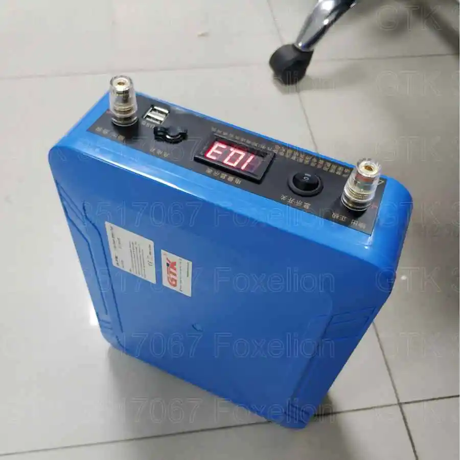 Аккумуляторная батарея Lifepo4 12 В 50 Ач 60 ач 80 LFP с BMS светодиодной подсветкой 5 USB для