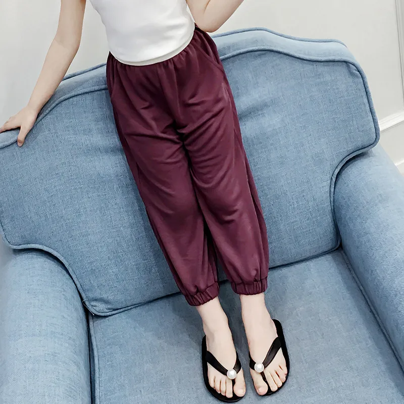 

JMFFY 2019 повседневные длинные брюки для девочек весна-осень летние детские брюки свободные для девочек детские брюки одежда женская