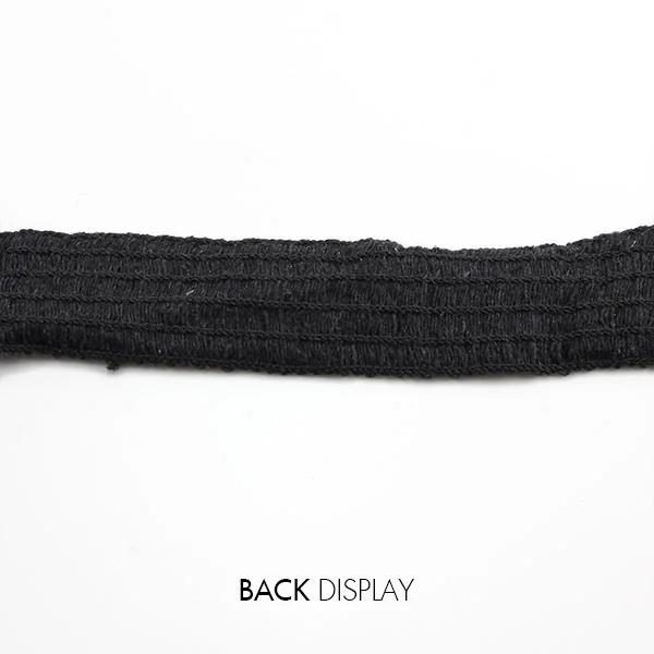 Кружевная ткань эластичная черная лента отделка аппликация для скрапбукинга