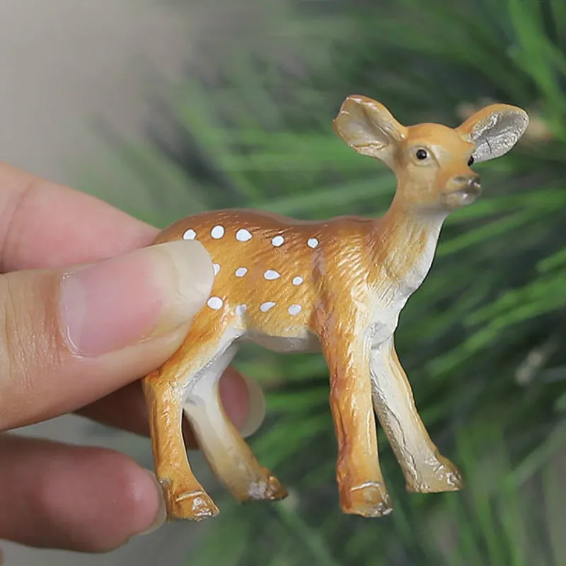 1 шт. креативный мини-олень Sika из смолы украшение для дома миниатюры модный