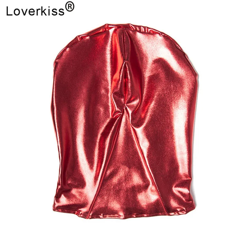 Loverkiss Фетиш маска BDSM латексная капот бондаж для взрослых секс игры удерживающая
