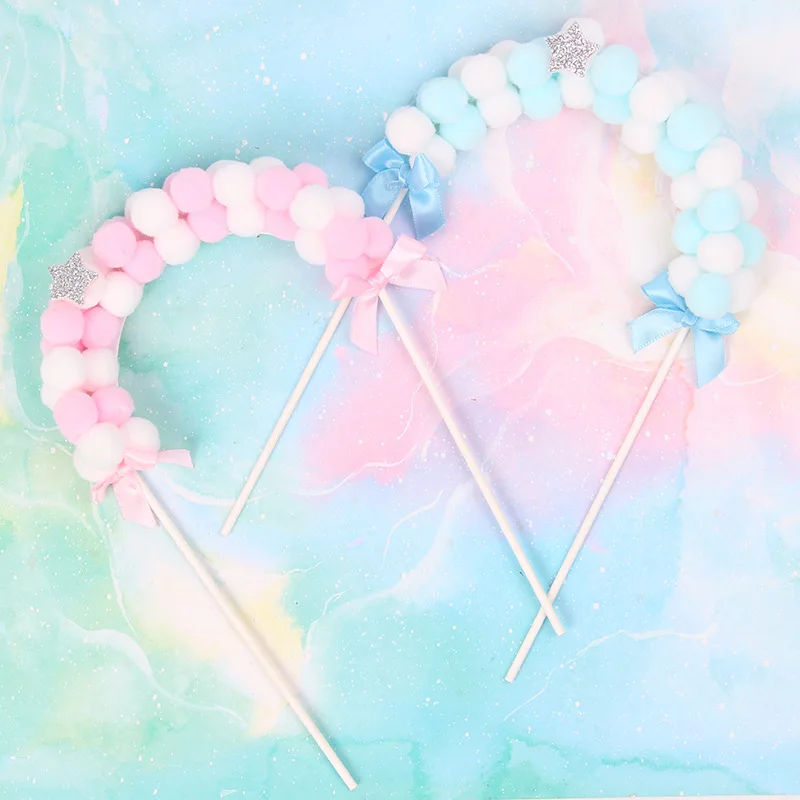 Арочные двери волосы мяч торт топперы Свадебные украшения Happy Подарочная топовая