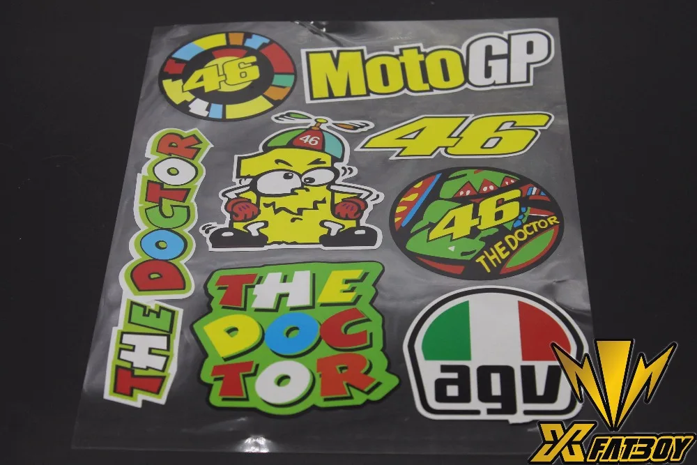 2016 Новый vr46 Велосипедов Мотоцикл Наклейки Наклейка Скейтборд Граффити Сноуборд