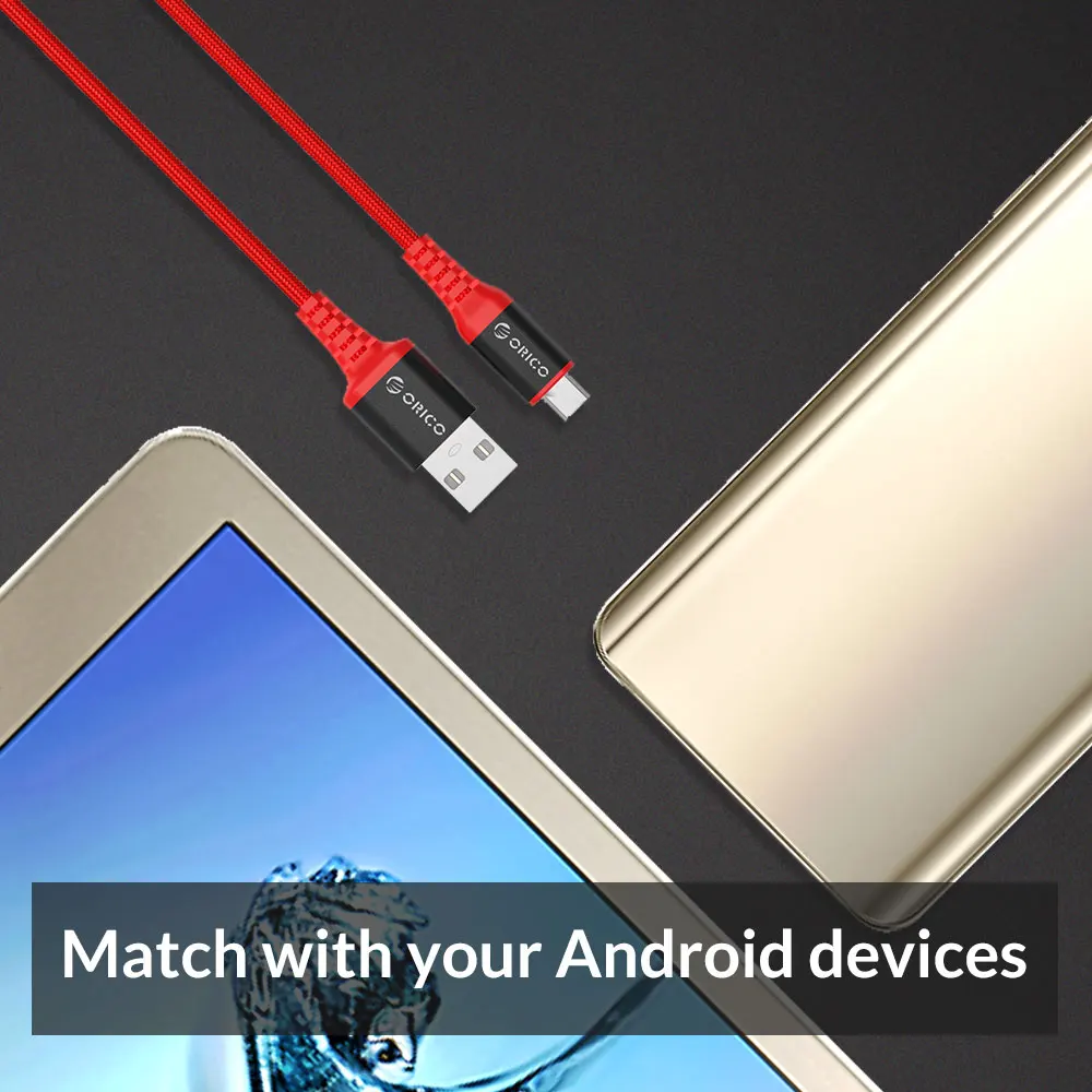 ORICO Micro USB для USB-A кабель м 1 3ft зарядный синхронизации данных MAX 3A Android смартфон