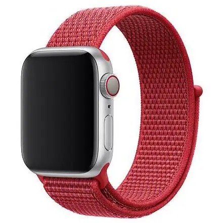 Регулируемый тканый нейлоновый спортивный ремешок-петля для Apple Watch Series 4 44 мм 40