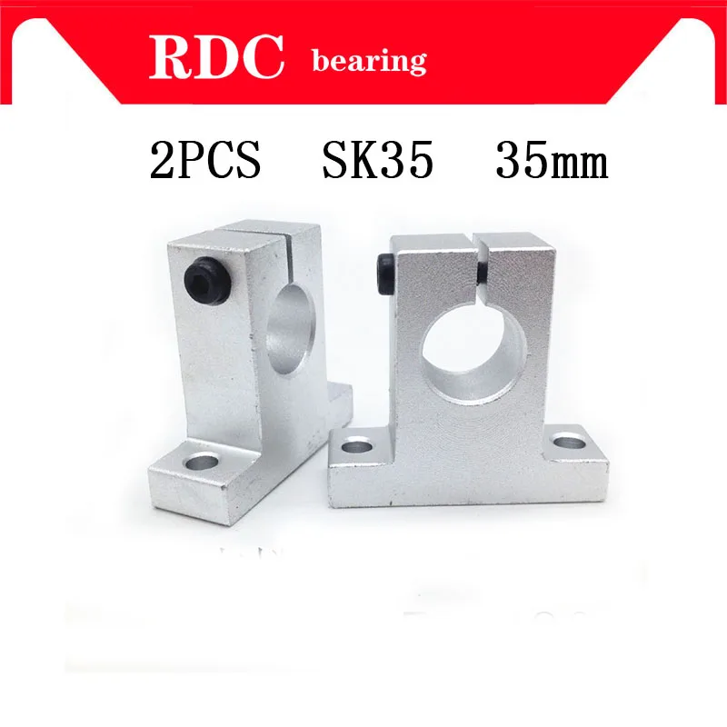

Free Shiping 2pcs SK35 35mm High quality Shaft Support Linear Shaft Support Linear Rod CNC Router SH35A