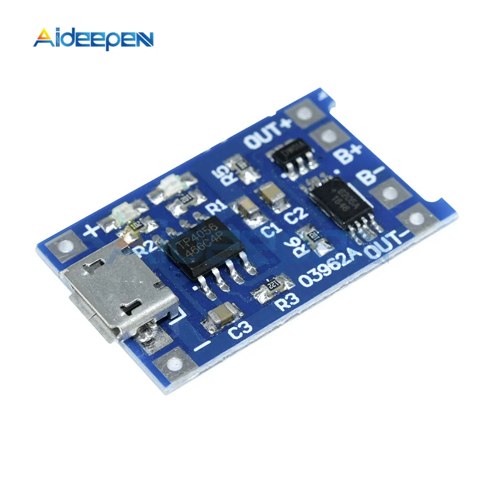 Зарядная плата TP4056 5 В 1 А Micro USB 18650 литиевая батарея зарядный модуль с двойной