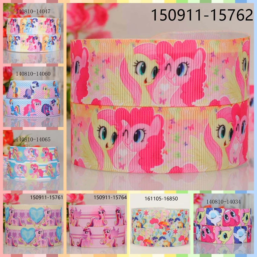10 ярдов разные размеры my little pony мультфильм лента напечатанная Grosgrain лента|Ленты