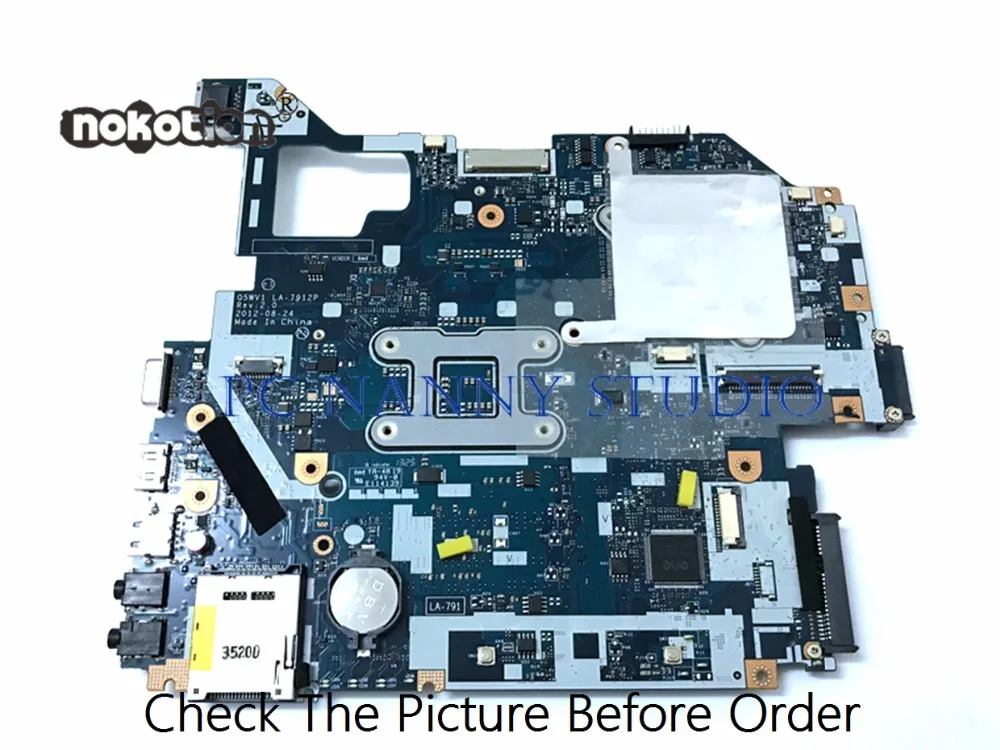 Материнская плата PANANNY для ACER Aspire материнская ноутбуков 1 5 2 wv1 NBM6B11001 HM77 DDR3