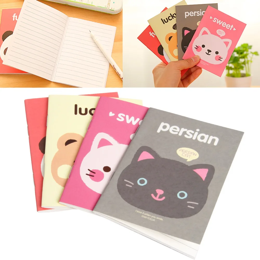 1 шт. портативный милый мультяшный блокнот записная книжка книжка|exercise book|diary