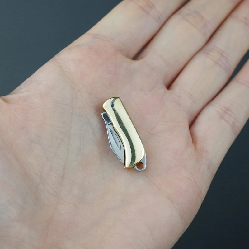 Красивое ожерелье из ракушки Складной нож-брелок Мини-кошелек Нож для ключей Выживание Инструмент EDC Резчик Овощей Подарок на Рождество