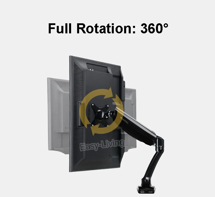 Газовая пружина полный рабочий стол 10 &quot 27&quot ЖК монитор держатель LED компьютер