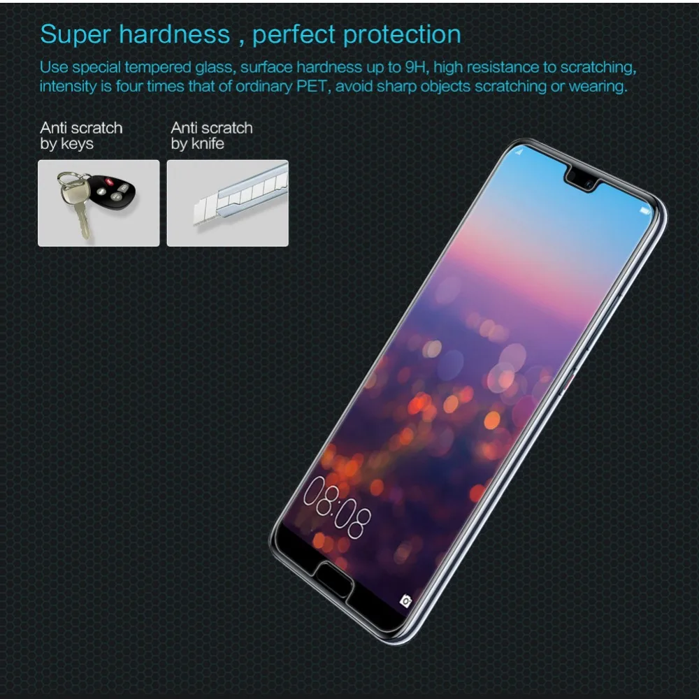Закаленное стекло NILLKIN Amazing H для Huawei P20 Pro защита экрана 9H 0 3 мм защитный чехол