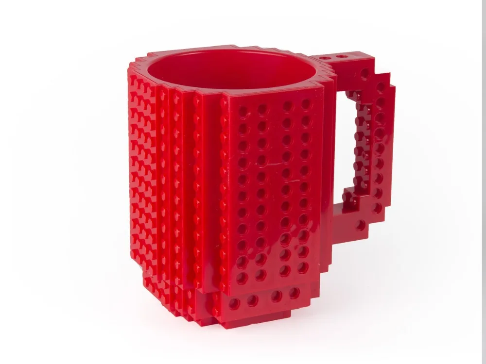 Бесплатная доставка 1 штука строительные кирпичные кружки Lego блоки кофейная