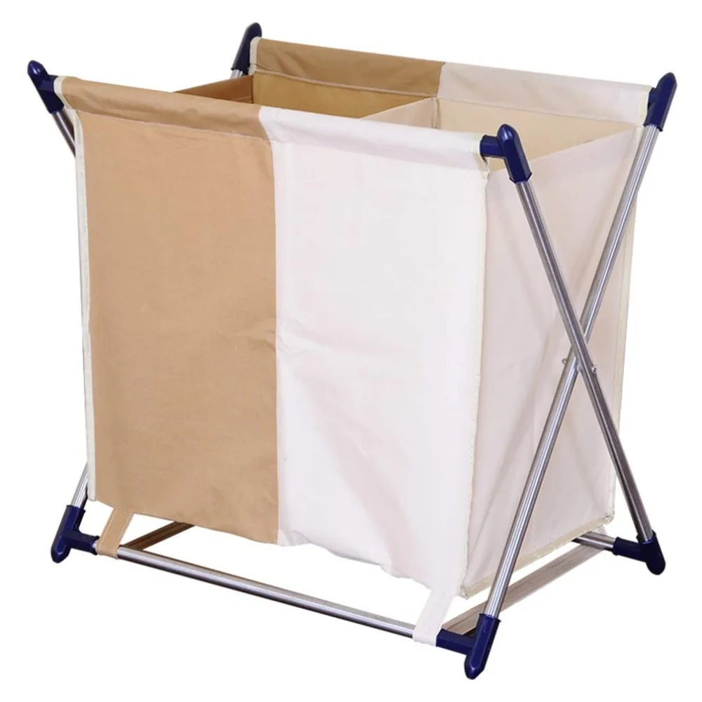 

Large Collapsible Laundry Sorter Cart Laundry Hamper Basket Bags Clothes Storage Holder DQZYL01
