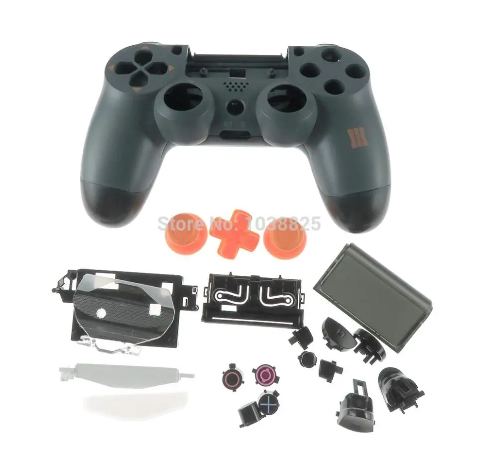 Сменная ручка для sony playstation 4 PS4 Pro Slim JDM-040 4,0 JDS-020 2,0 контроллер Корпус чехол - Цвет: 4.0 shell buttons