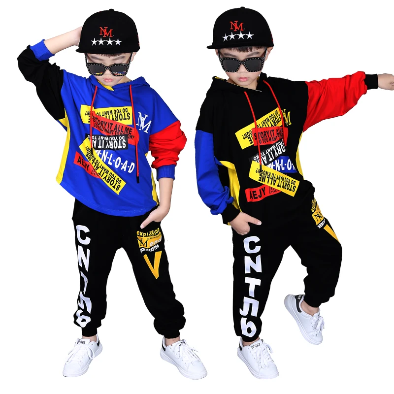 boy clothes 2020 new Hip-hop street dance boys fall outfits 3 5 7 9 11 12 14 years kids children autumn sets | Детская одежда и