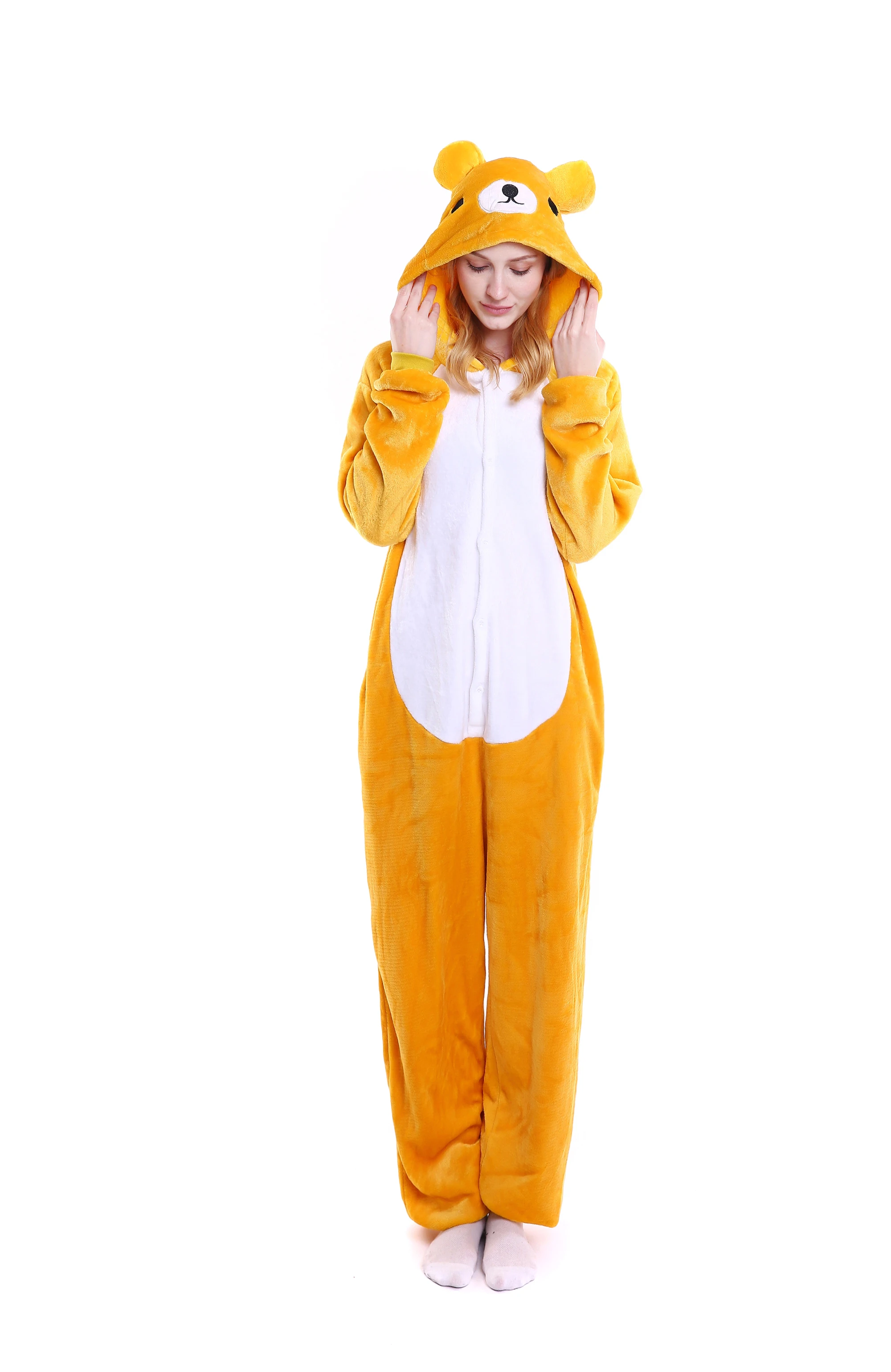 2017 Новый животных пижамы Onesie Пижама Rilakkuma милый медведь горячая Распродажа