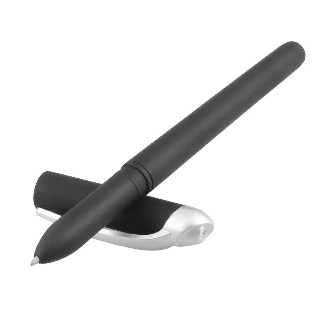 

SOSW-Black Plastic Auto Magic DisappEaring Blue Ink Ball PoInt Pen