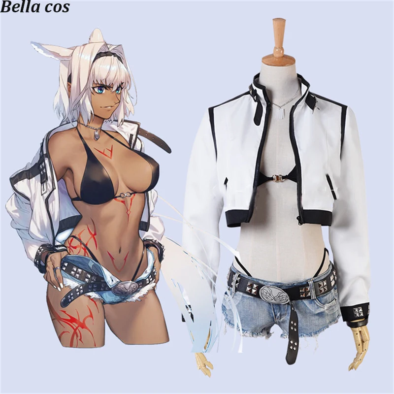 Custom size Fate Grand Order New lancer cosplay sexy uniform Altila the San costume Halloween costumes Anime clothes outfits |