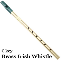 irish whistle flute c key brass tin whistle piccolo pennywhistle feadog wind musical instruments 6 hole feadon metal flauta gift