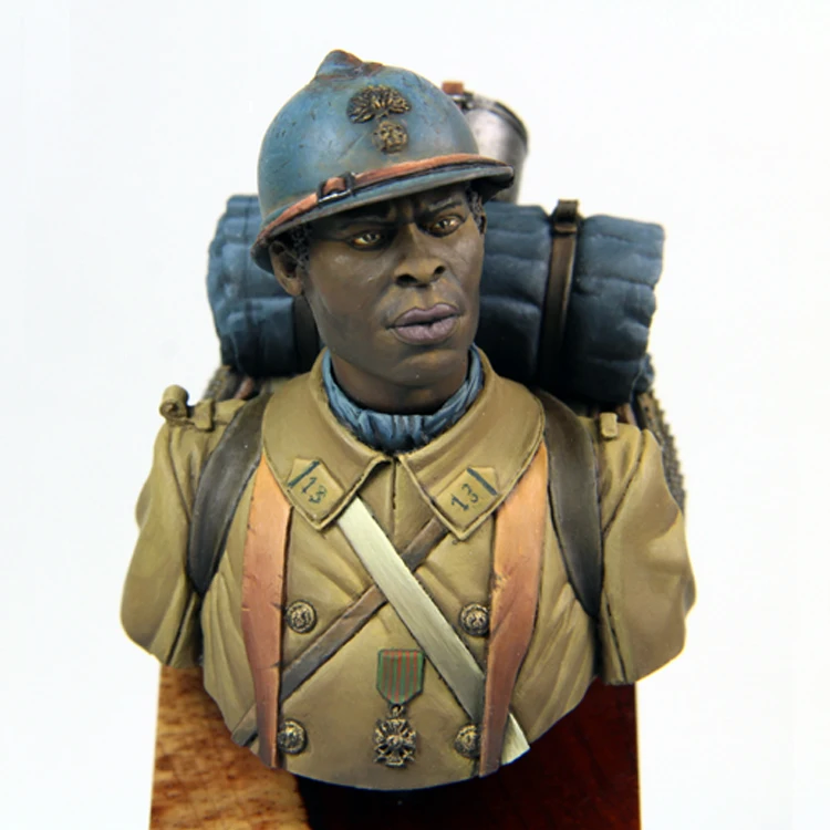 

Crazy King Model 1 / 12 resin figure bust model Algeria sniper GK white model hand to do X156