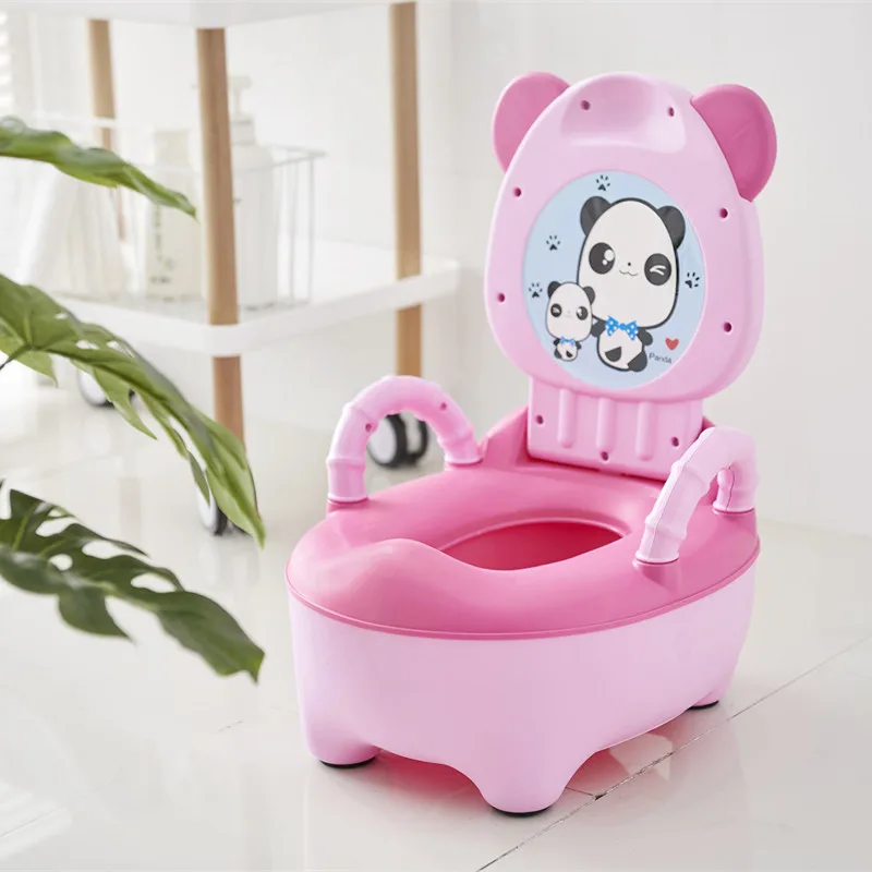 G No Soft Pad Baby Pot For Children Boys Potty Toilet Seat Baby Potty Training Girls Portable Toilet Bedpan Comfortable Backrest Cartoon Pots - Цвет: G No Soft Pad