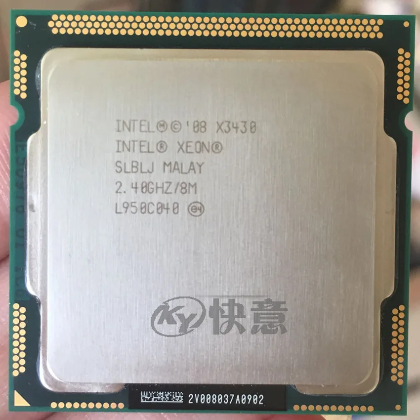 Процессор Intel Xeon X3430 8 Мб кэш 2 40 ГГц LGA1156 100% рабочий процессор для настольного