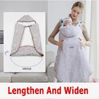 Зимняя детская переноска, уличная утолщенная удлиненная накидка для детской коляски, водонепроницаемая ветрозащитная толстовка с капюшоном, детский спальный мешок, пеленка