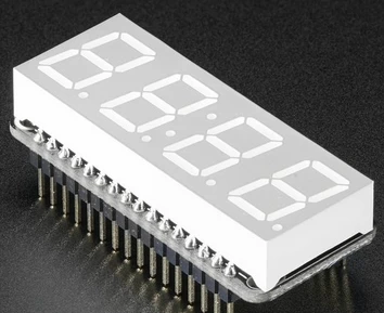 

3107 0.56 "4-Digit 7-Segment FeatherWing Display - Green Module winder