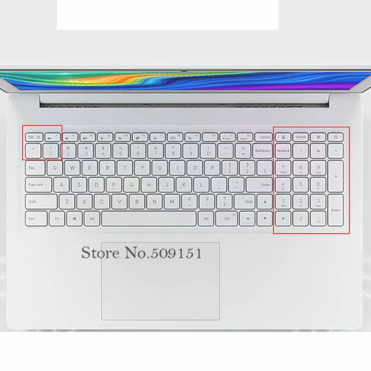 Ультра тонкий ТПУ прозрачный защитный чехол для клавиатуры нового Xiaomi Ruby Mi Notebook с