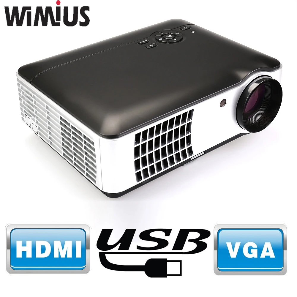 Wimius RD-806A 2800 люмен Full HD led-проектор 1080 P проектор для домашнего Театр Бизнес