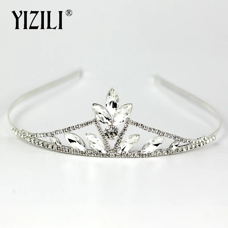 Новинка модная повязка на голову YIZILI со стразами тиара для девочек и детей