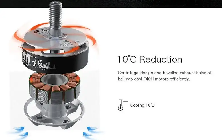 Новое поступление t-мотор F40 III 2306 2400KV 2600KV 2750KV бесщеточный двигатель для RC Multirotor 210 220 250 260 RC Дрон