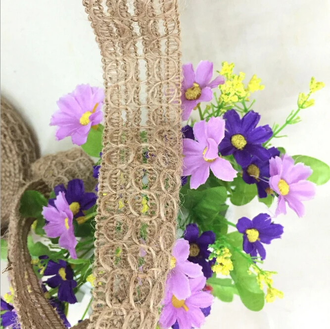 Экологически чистые 100% джутовые модные плетеные кисточки с отделкой 3 5 см в