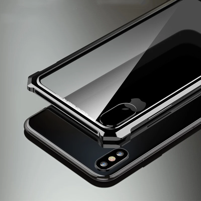 Роскошный металлический корпус чехол для Iphone Xs Max Xr X S 10 Plus защитная жесткая