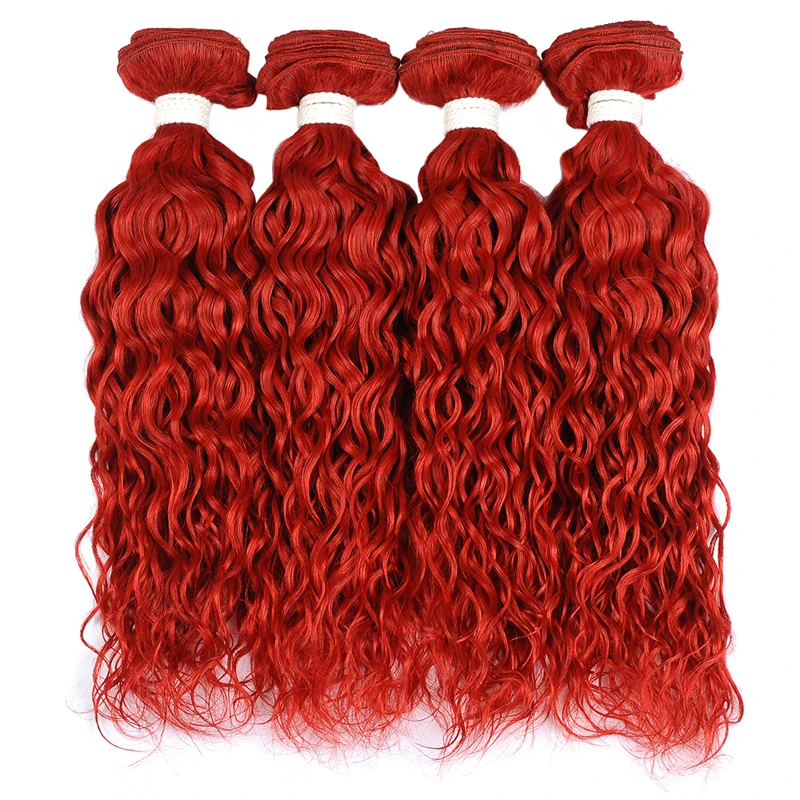 Pinshair перуанская Волна Пучки Волос 99J цветной человеческие волосы Weave Связки
