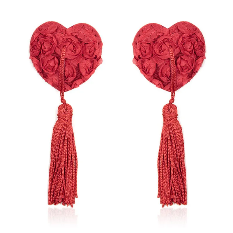 1 пара эротических игрушек сексуальные чехлы на соски с блестками и кистями