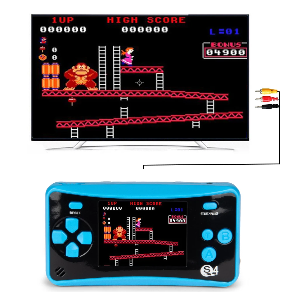 Handheld Game Console Video 8 Bit Portable Mini Retro Player 2.5&quot LCD 182 Arcade Classic Games TV GamingSystem|Портативные