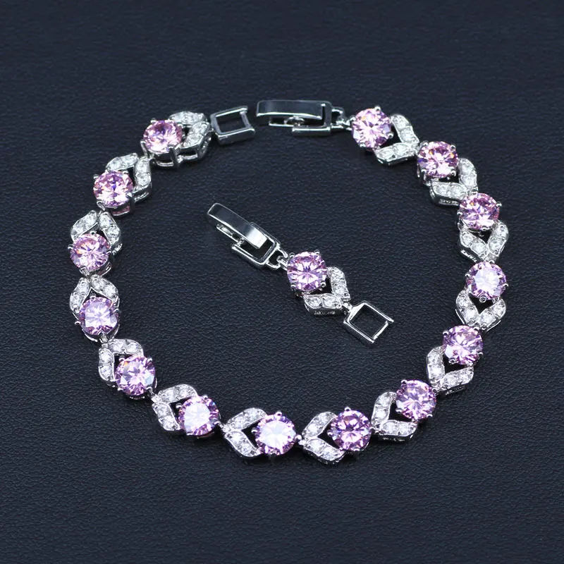 Фестиваль покупок модный стиль 925 штамп серебряный цвет принцесса розовый