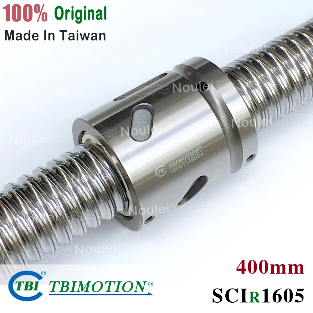 Шариковый винт TBI SCN 1605 C7 400 мм с шаровой гайкой SCNI1605 торцевой обработкой для