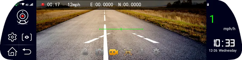 1" Full Touch ips потоковый медиа-рекордер для вождения Android 4G ADAS gps зеркало заднего вида HD 1080P телескопический объектив двойной объектив тире