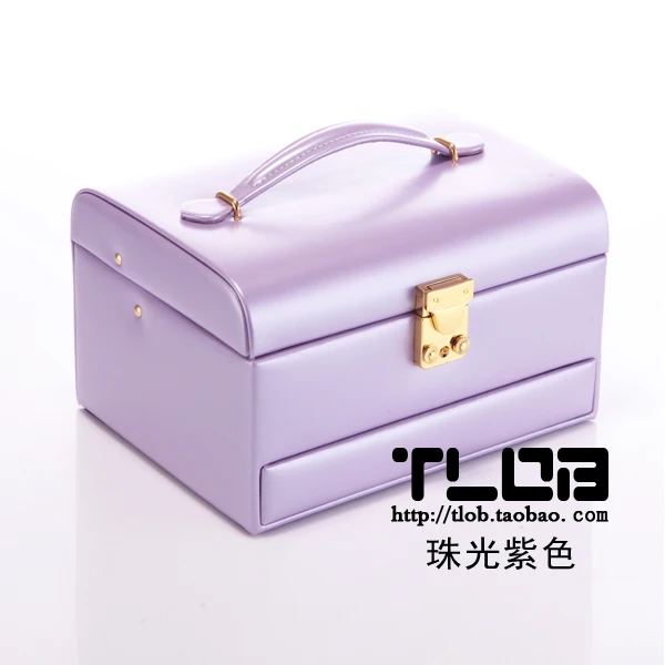New Beauty Leather Jewelry Box Gift Packaging Display Large Exquisite Makeup Case Luxury Organizer Storage | Украшения и