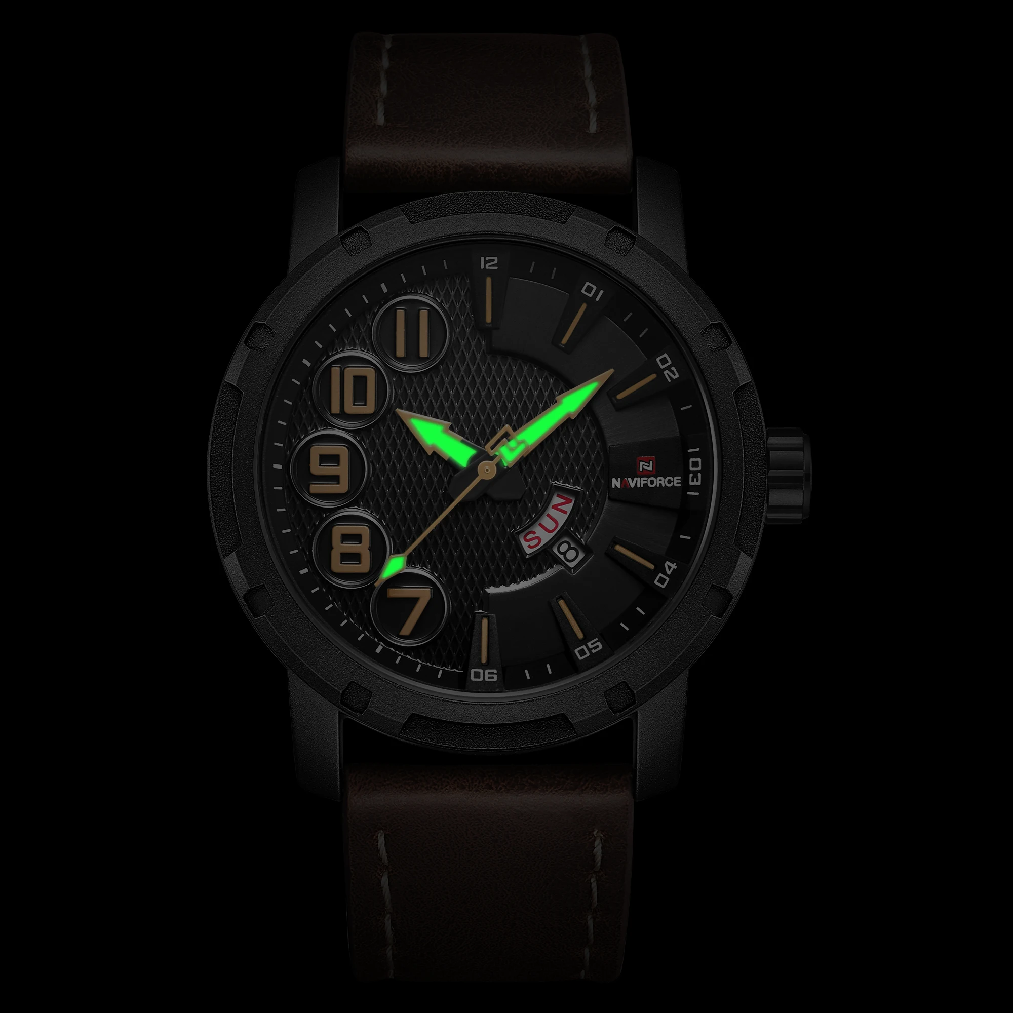 NAVIFORCE часы мужские модные повседневные Простые Спортивные Дата недели кварцевые
