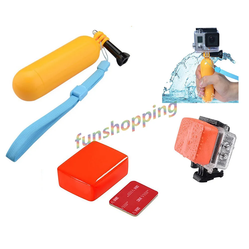 Плавающий поплавок Ручка монопод + губка коробка для Gopro HD Hero 4 3 2 1 sj4000 sj5000 Xiaomi yi
