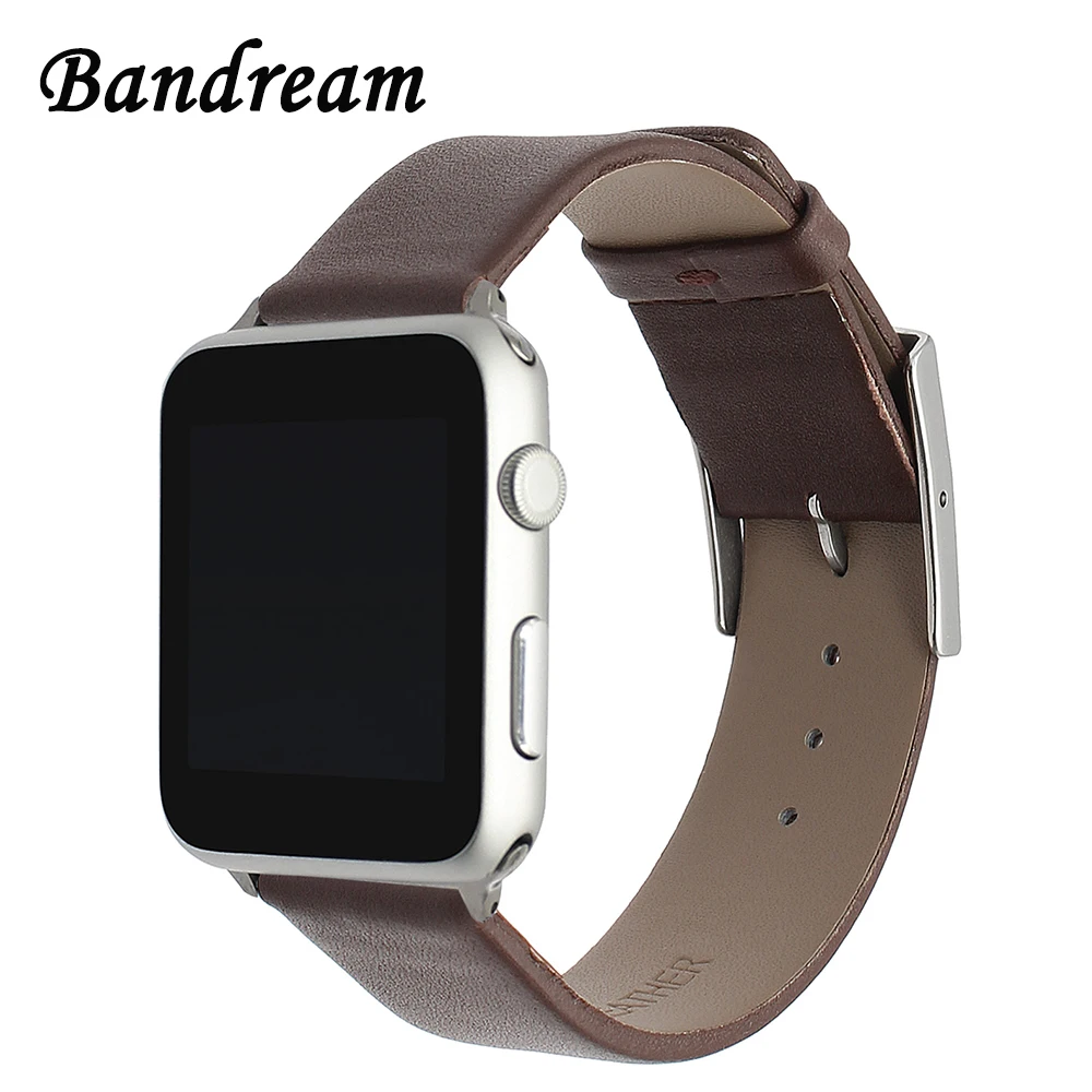 Ремешок для часов из натуральной кожи Bandream iWatch Apple Watch 5 4 3 2 1 38 мм 40 42 44 мужчин и