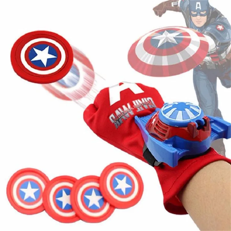 2019 Cosplay Marvel Avengers Super Heroes Gloves Laucher Spiderman Batman Ironman Glove Gants Props Christmas Gift for Kid Toys | Игрушки и