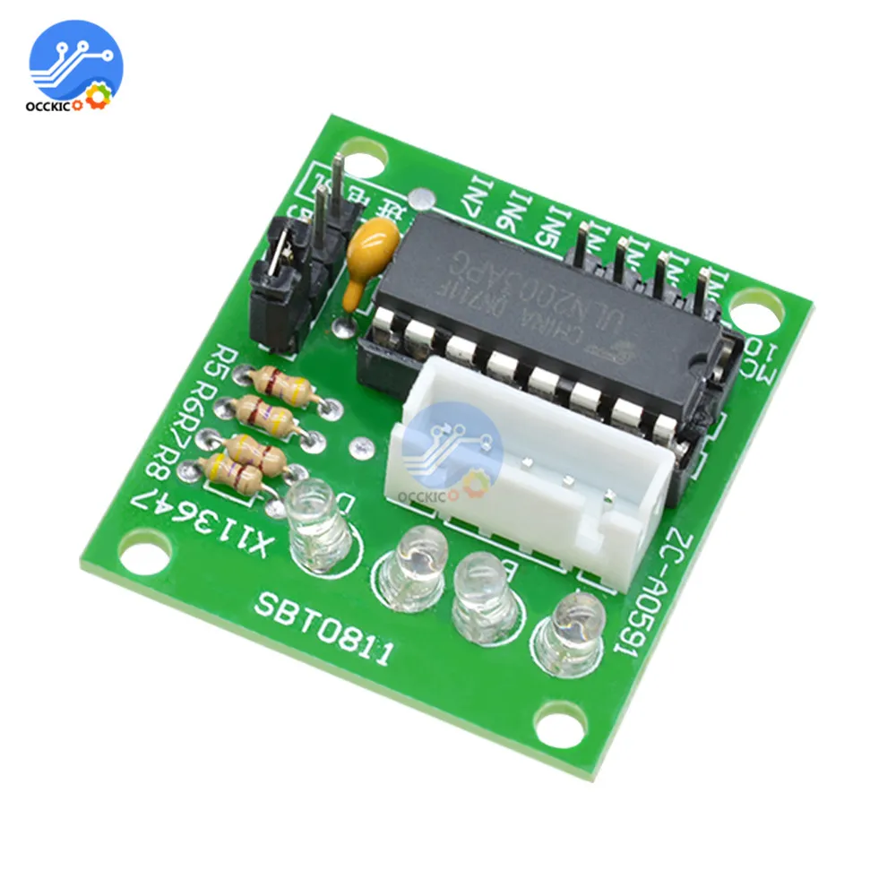 Плата драйвера шагового двигателя ULN2003 высокой мощности испытательный модуль