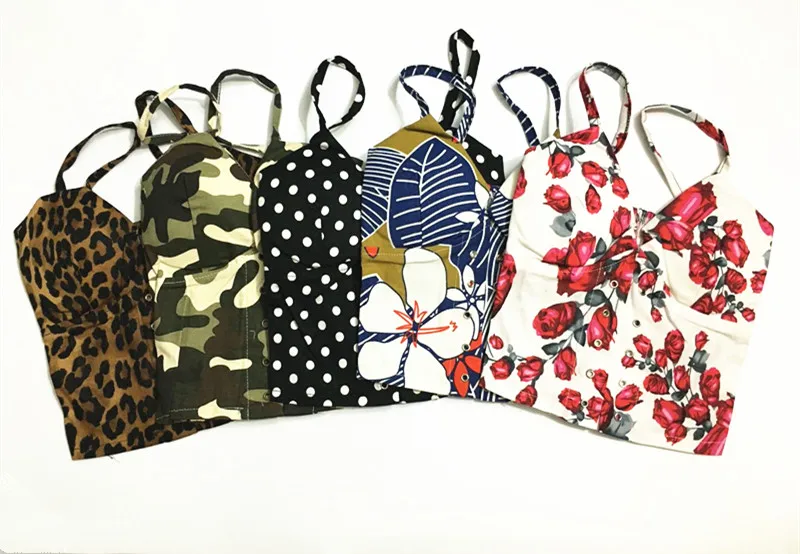 2019 спандекс женские бюстье Леопардовый принт короткий топ сексуальный Клубная