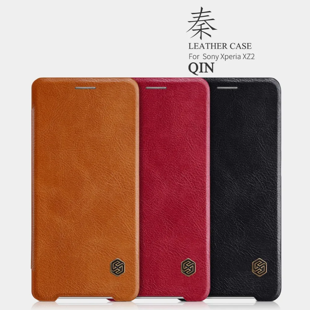 Для Sony Xperia XZ2 Телефон Case Nillkin винтажные Qin откидная крышка PU кожаный чехол PC